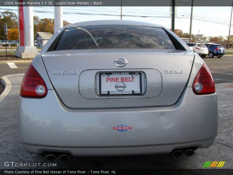 Liquid Silver Metallic / Black 2006 Nissan Maxima 3.5 SE