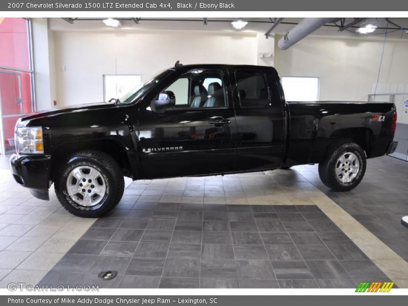 Black / Ebony Black 2007 Chevrolet Silverado 1500 LTZ Extended Cab 4x4