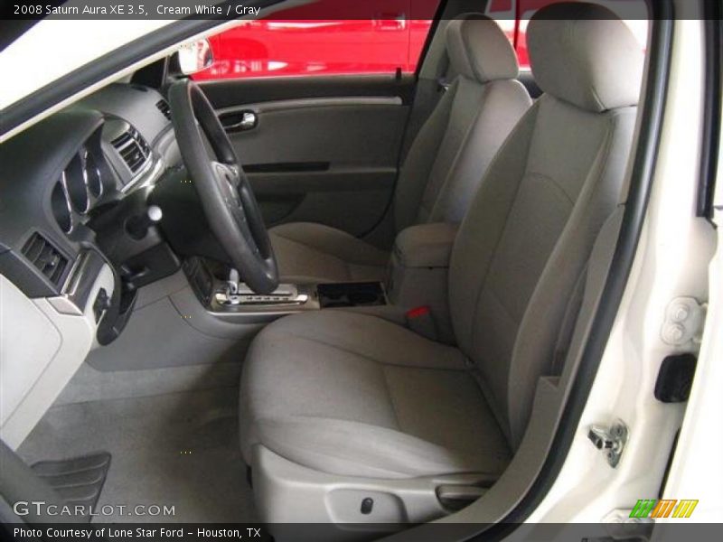 Cream White / Gray 2008 Saturn Aura XE 3.5