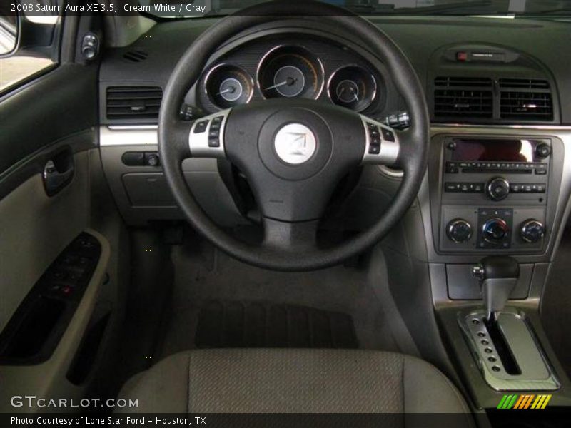Cream White / Gray 2008 Saturn Aura XE 3.5