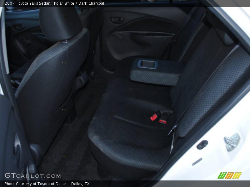 Polar White / Dark Charcoal 2007 Toyota Yaris Sedan