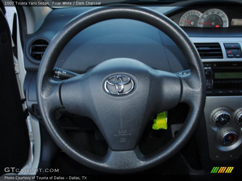 Polar White / Dark Charcoal 2007 Toyota Yaris Sedan