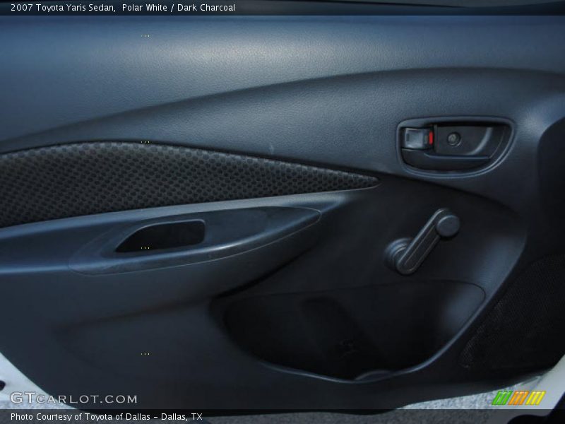 Polar White / Dark Charcoal 2007 Toyota Yaris Sedan