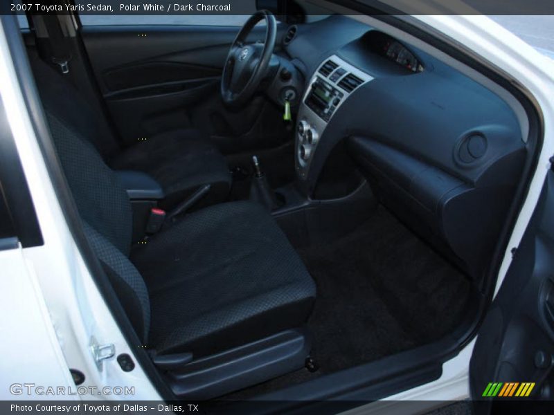 Polar White / Dark Charcoal 2007 Toyota Yaris Sedan