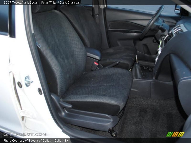Polar White / Dark Charcoal 2007 Toyota Yaris Sedan