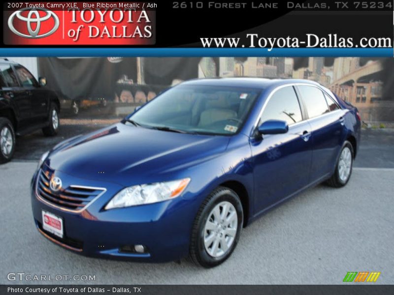 Blue Ribbon Metallic / Ash 2007 Toyota Camry XLE
