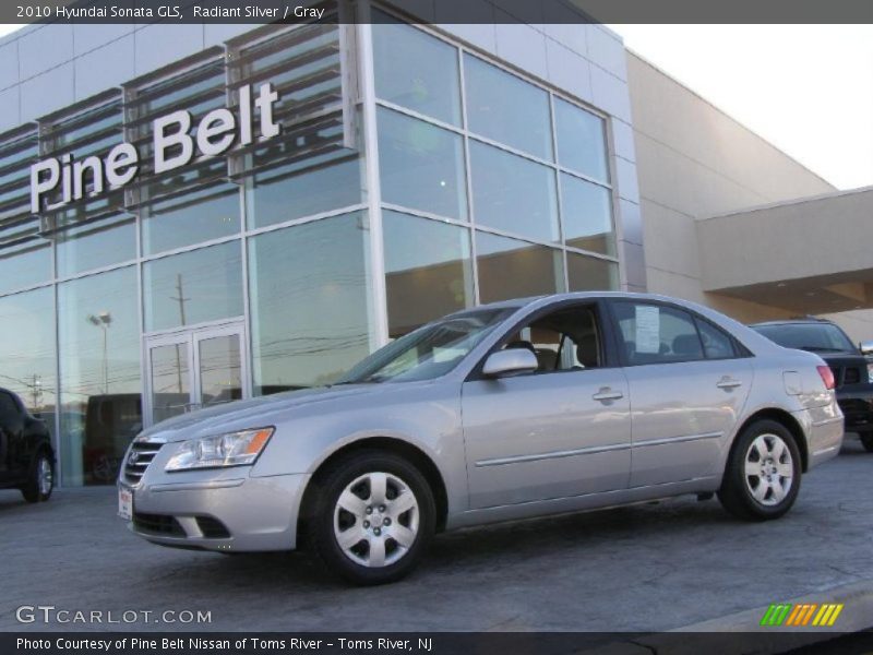 Radiant Silver / Gray 2010 Hyundai Sonata GLS