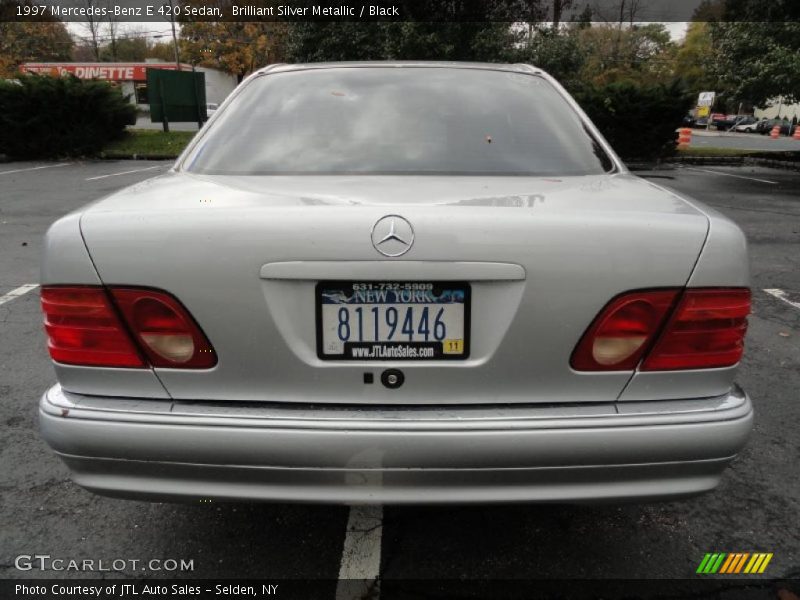 Brilliant Silver Metallic / Black 1997 Mercedes-Benz E 420 Sedan