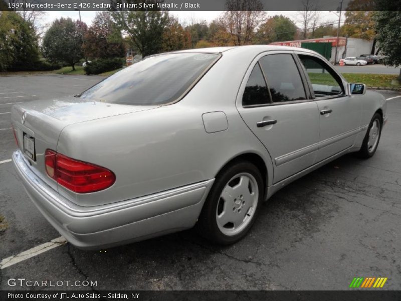 Brilliant Silver Metallic / Black 1997 Mercedes-Benz E 420 Sedan