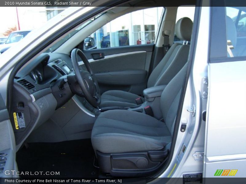 Radiant Silver / Gray 2010 Hyundai Sonata GLS