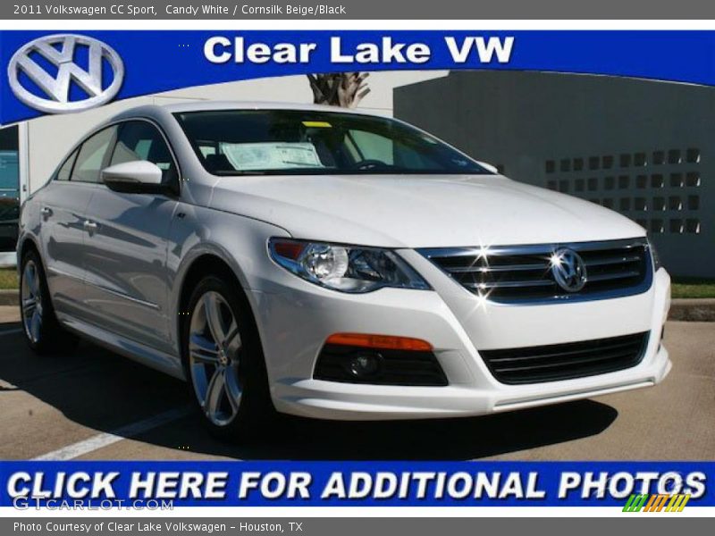 Candy White / Cornsilk Beige/Black 2011 Volkswagen CC Sport