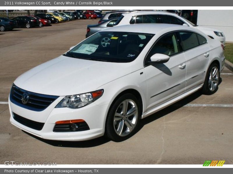 Candy White / Cornsilk Beige/Black 2011 Volkswagen CC Sport