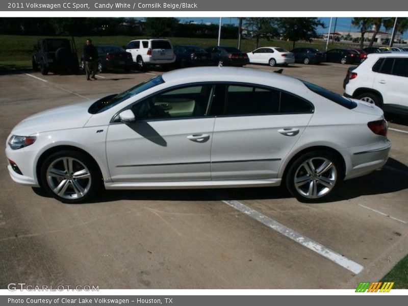 Candy White / Cornsilk Beige/Black 2011 Volkswagen CC Sport