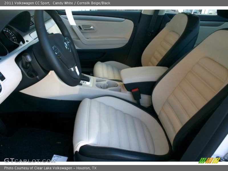 Candy White / Cornsilk Beige/Black 2011 Volkswagen CC Sport
