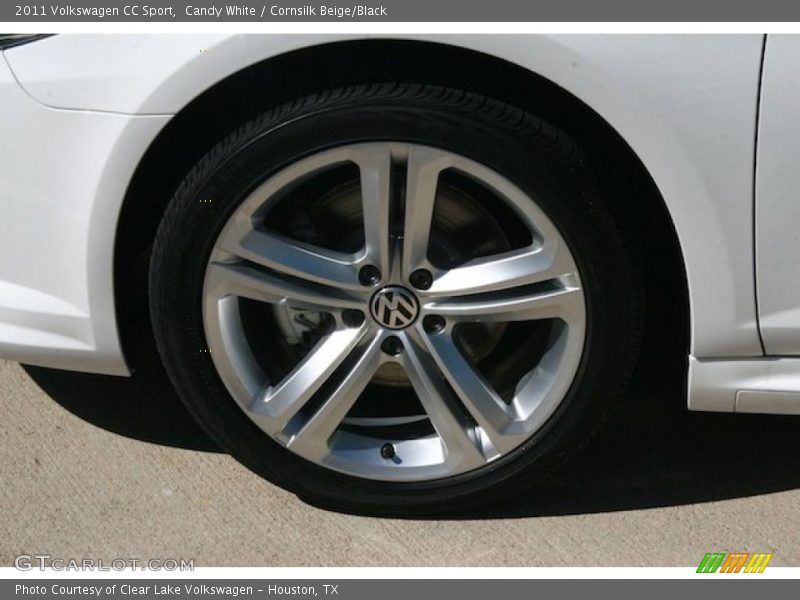 Candy White / Cornsilk Beige/Black 2011 Volkswagen CC Sport