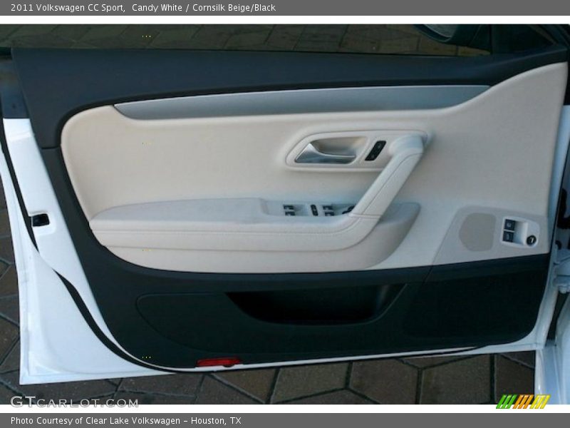Candy White / Cornsilk Beige/Black 2011 Volkswagen CC Sport