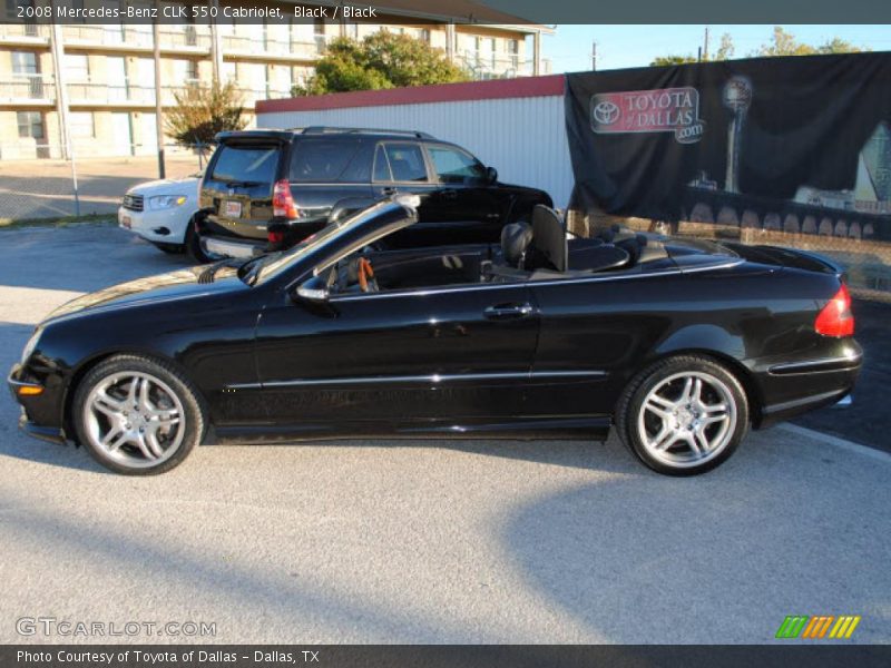 Black / Black 2008 Mercedes-Benz CLK 550 Cabriolet