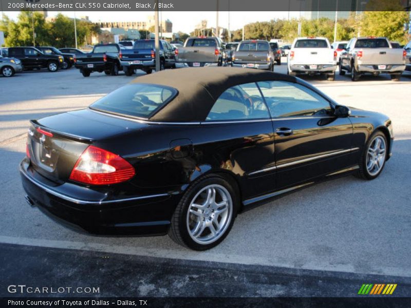 Black / Black 2008 Mercedes-Benz CLK 550 Cabriolet