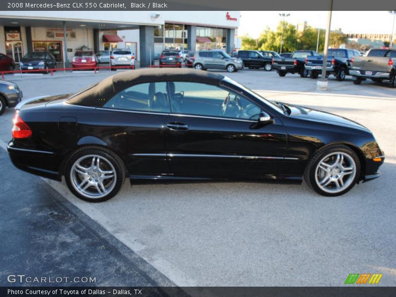 Black / Black 2008 Mercedes-Benz CLK 550 Cabriolet