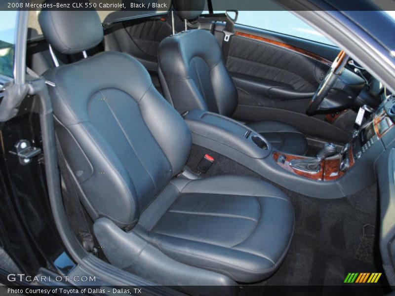  2008 CLK 550 Cabriolet Black Interior