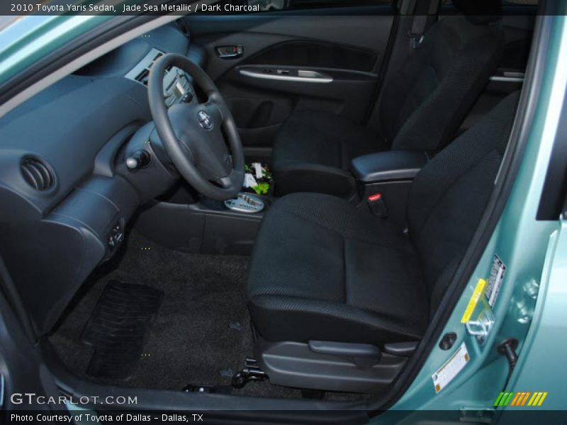 Jade Sea Metallic / Dark Charcoal 2010 Toyota Yaris Sedan