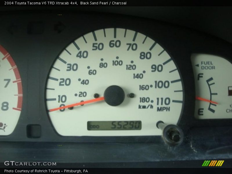 Black Sand Pearl / Charcoal 2004 Toyota Tacoma V6 TRD Xtracab 4x4