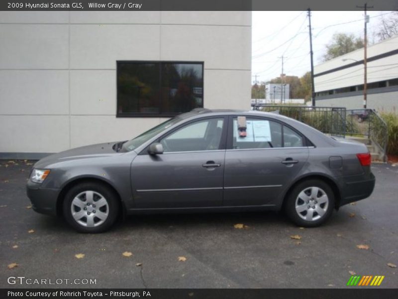 Willow Gray / Gray 2009 Hyundai Sonata GLS
