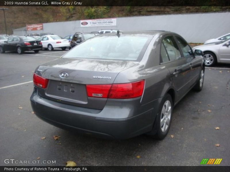 Willow Gray / Gray 2009 Hyundai Sonata GLS