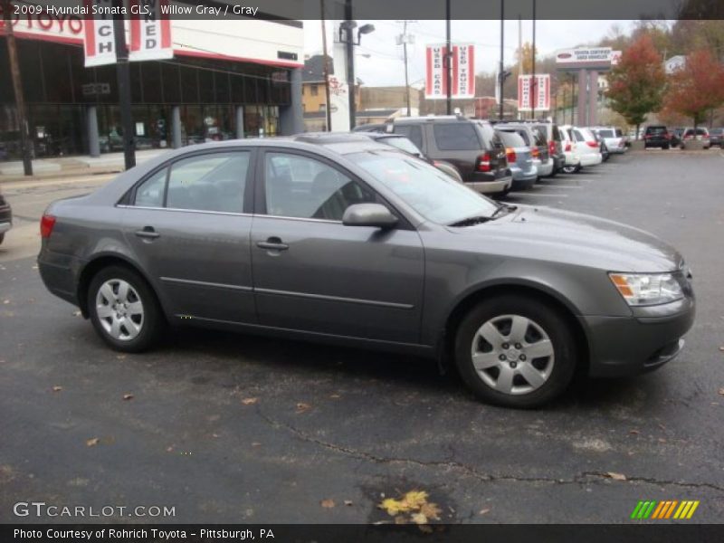 Willow Gray / Gray 2009 Hyundai Sonata GLS