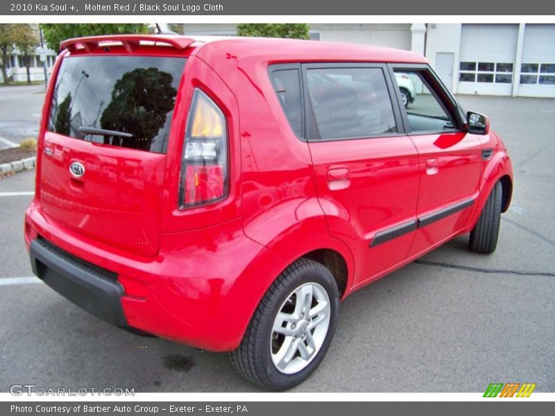 Molten Red / Black Soul Logo Cloth 2010 Kia Soul +