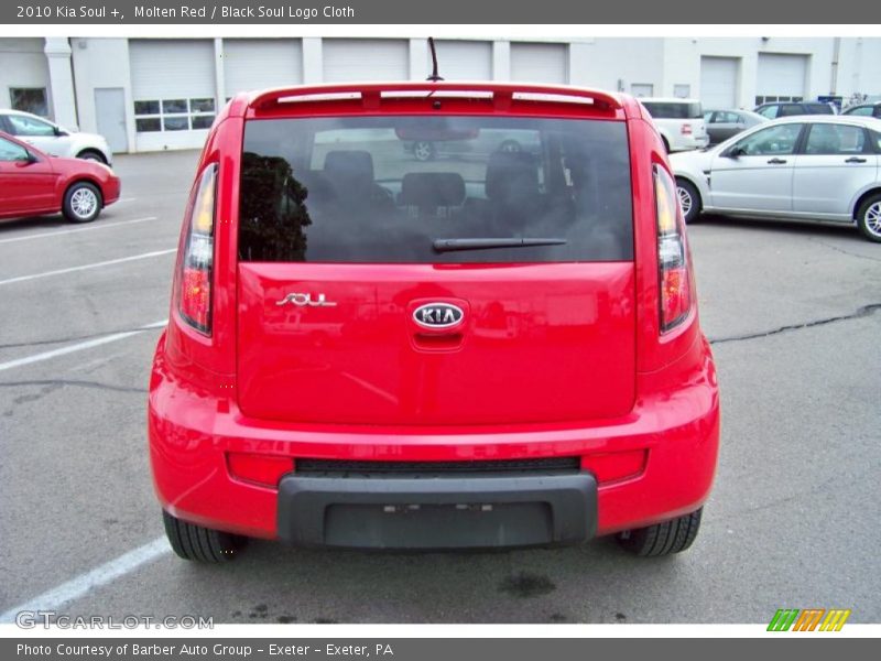 Molten Red / Black Soul Logo Cloth 2010 Kia Soul +