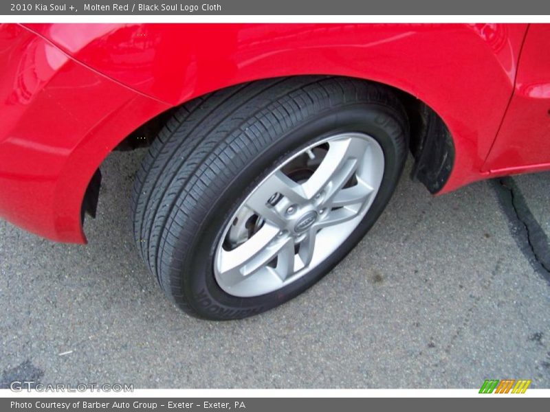 Molten Red / Black Soul Logo Cloth 2010 Kia Soul +