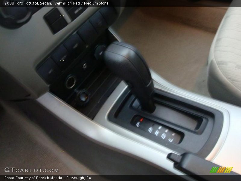 Vermillion Red / Medium Stone 2008 Ford Focus SE Sedan