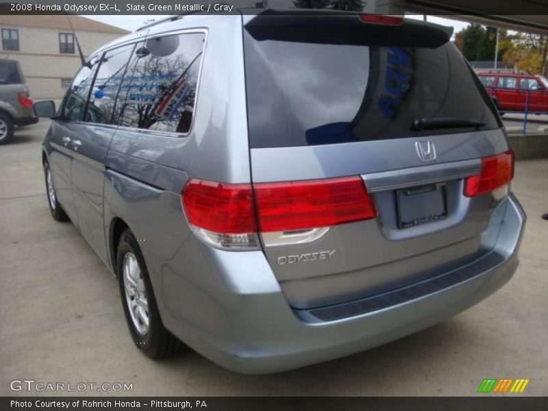 Slate Green Metallic / Gray 2008 Honda Odyssey EX-L