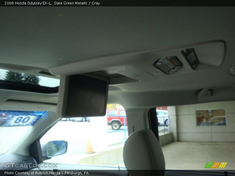 Slate Green Metallic / Gray 2008 Honda Odyssey EX-L