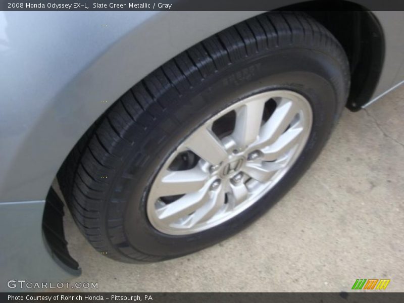 Slate Green Metallic / Gray 2008 Honda Odyssey EX-L