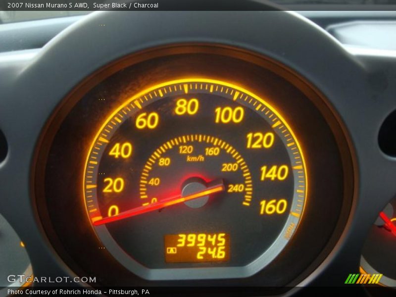Super Black / Charcoal 2007 Nissan Murano S AWD