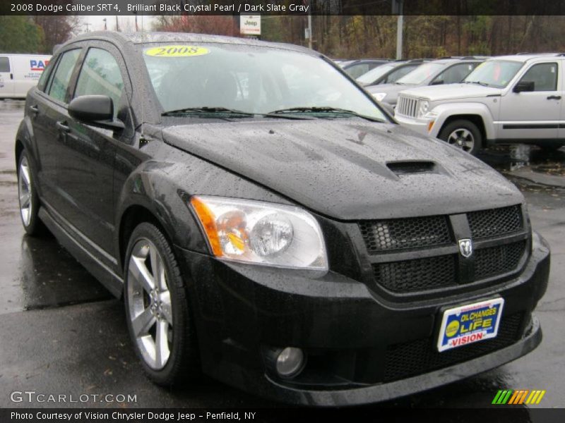 Brilliant Black Crystal Pearl / Dark Slate Gray 2008 Dodge Caliber SRT4