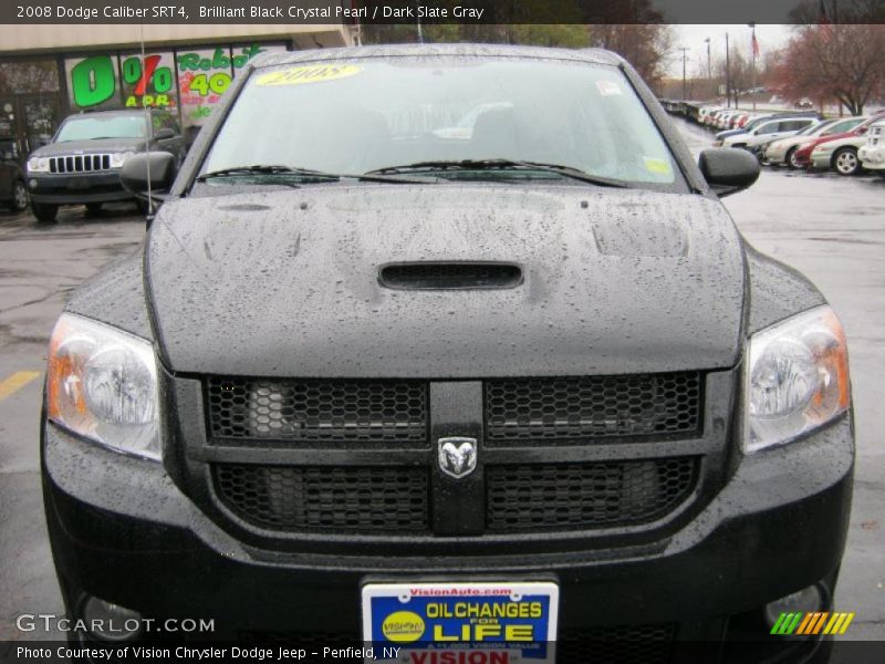 Brilliant Black Crystal Pearl / Dark Slate Gray 2008 Dodge Caliber SRT4