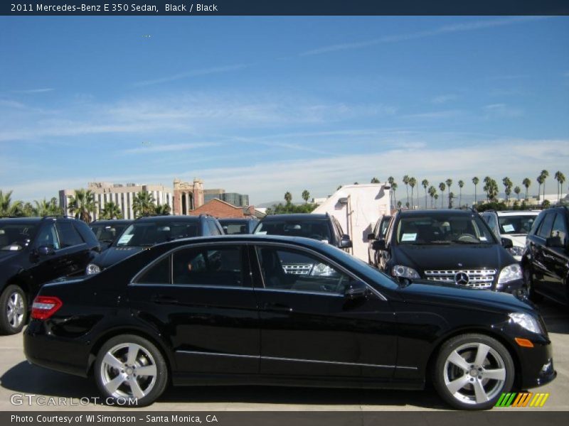 Black / Black 2011 Mercedes-Benz E 350 Sedan