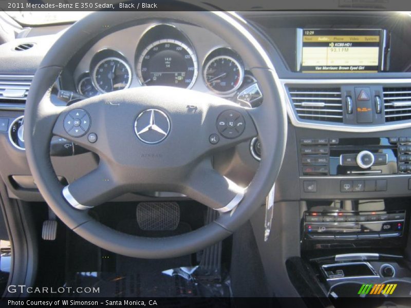 Black / Black 2011 Mercedes-Benz E 350 Sedan