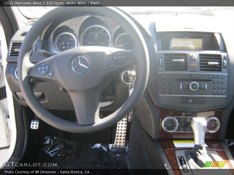 Arctic White / Black 2011 Mercedes-Benz C 300 Sport