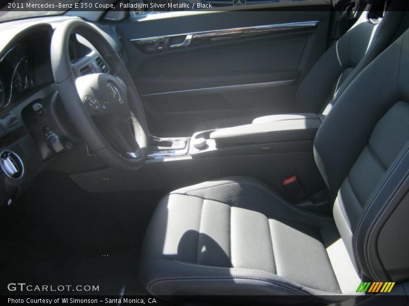 Palladium Silver Metallic / Black 2011 Mercedes-Benz E 350 Coupe