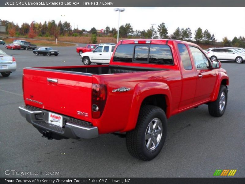 Fire Red / Ebony 2011 GMC Canyon SLE Extended Cab 4x4