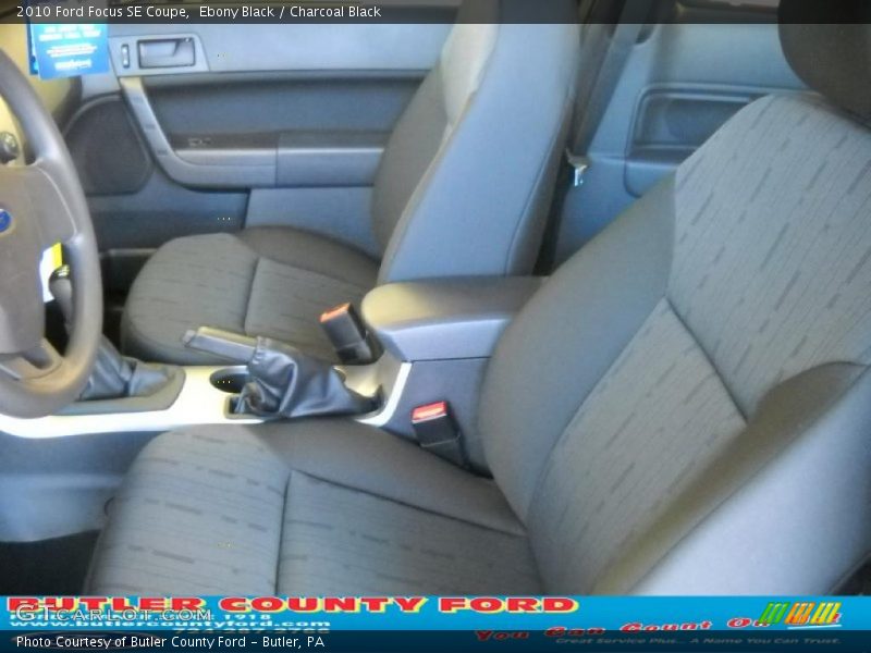 Ebony Black / Charcoal Black 2010 Ford Focus SE Coupe