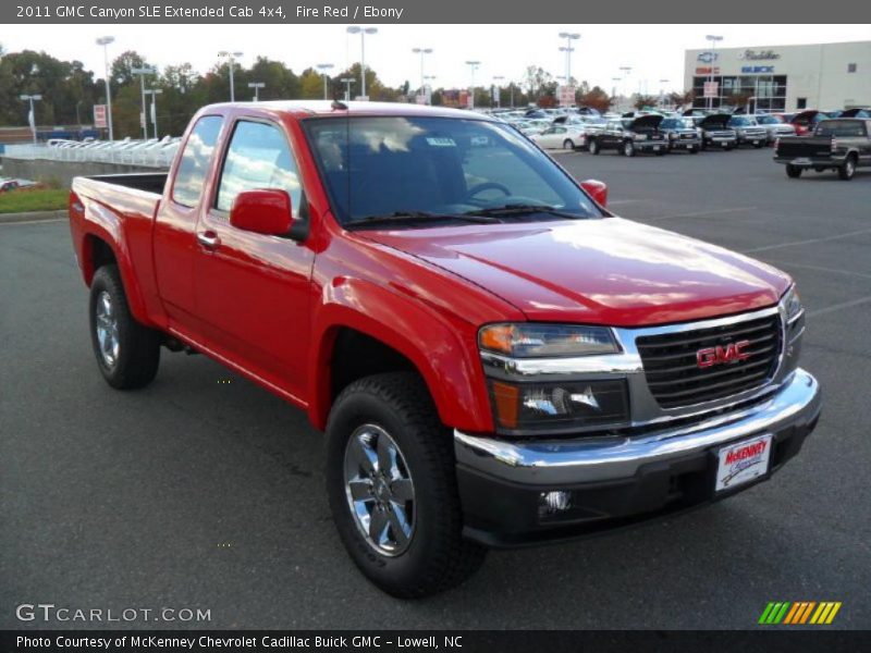 Fire Red / Ebony 2011 GMC Canyon SLE Extended Cab 4x4