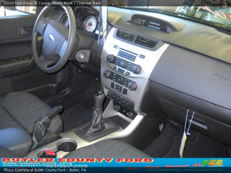 Ebony Black / Charcoal Black 2010 Ford Focus SE Coupe