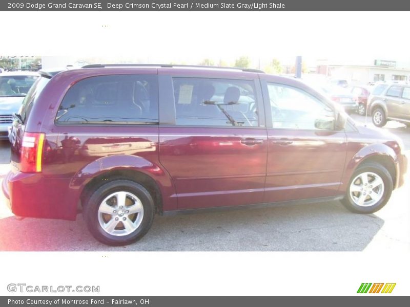 Deep Crimson Crystal Pearl / Medium Slate Gray/Light Shale 2009 Dodge Grand Caravan SE