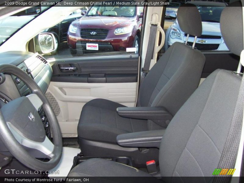 Deep Crimson Crystal Pearl / Medium Slate Gray/Light Shale 2009 Dodge Grand Caravan SE