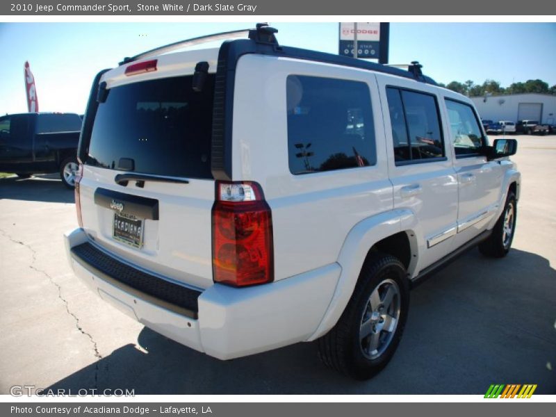Stone White / Dark Slate Gray 2010 Jeep Commander Sport